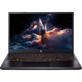 Acer Nitro V 15 ANV15-52A29 siyah oyuncu laptop, önden açık görünüm ve aydınlatmalı klavye detaylı