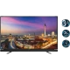 Grundig 43 VLE 6535 BL Full HD LED televizyon, şehir manzarası gösteren siyah ekran