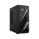 MSI MAG Infinite E1 14NUC5-080XTR siyah masaüstü bilgisayar, RGB aydınlatmalı kasa tasarımı