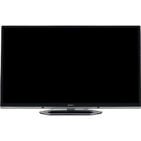 Sunny Plazma Siyah 51 inç Full HD FHD televizyon, önden görünüm ve siyah ekran.