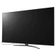 LG 86SM9000PLA 86 inç Ultra HD 4K LED televizyon, siyah ekranda ince tasarım ve ayaklı görünüm