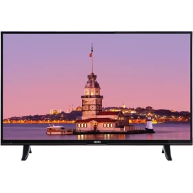Vestel 55UA8300 Ultra HD 4K LED televizyon, İstanbul Kız Kulesi manzarasını gösteren ekranıyla önden görünüm