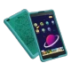 Lenovo Tab 4 LTE 4G 8 inç siyah tablet, ön yüzünde uygulama ekranı görünen cihaz.