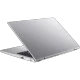 Gümüş Acer Aspire 3 A315-44P-R9Y8 iş ve ofis laptopu, yarı açık arka açıdan görünüm