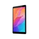 Huawei MatePad T8 Wi‑Fi 32 GB koyu mavi tablet ön ekranında renkli arayüz ve saat bilgisi görünüyor