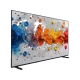 Vestel 65QG9840 Ultra HD 4K QLED televizyon, renkli ekranı ve ince çerçevesiyle üç çeyrek açıdan görünür