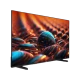 Vestel 50QA9701 Ultra HD 4K QLED televizyon, siyah ince çerçevesiyle renkli taş görüntüsü gösteriyor