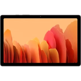Samsung Galaxy Tab A7 SM-T500 64 GB altın tablet ön yüzü canlı ekran görüntüsüyle vitrinde sunuluyor
