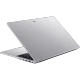 Acer Aspire Lite AL16-54P-59GP gümüş iş ve ofis laptopu, yarı açık kapaklı arka açıdan görünüm