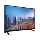 Grundig 65 GCU 7900B Ultra HD 4K LED TV, şehir manzarası gösteren siyah çerçeveli televizyon