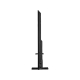 Vestel 75UG9750 Ultra HD 4K siyah LED televizyonun ince yan profili ve ayaklı tasarımı