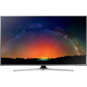 Samsung 50JS7200 Ultra HD 4K LED televizyon; yıldızlı gece manzaralı ekran, genel renk vitrin görünümü