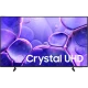 Samsung 55U8200F Ultra HD 4K LED TV ekranda Crystal UHD yazısı ve mor renkli arka plan görünümü
