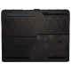 MSI Vector 17 HX AI A2XWHG-086TR koyu gri oyuncu laptop tasarım görünümü, ayrıntılı klavye ve havalandırma bölgesi.