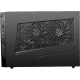 MSI Infinite S 9SC-010EU siyah masaüstü bilgisayar kasasının havalandırma ızgaralı yan paneli