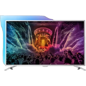 Philips 55PUS6581 Ultra HD 4K LED televizyon, genel renkli tasarımla, geniş ekran canlı sahne görüntüsüyle vitrin görseli