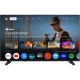 Vestel 43UG9750 Ultra HD 4K LED televizyon, siyah çerçevesiyle Google TV arayüzünü gösteriyor