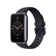 Xiaomi Smart Band 7 Pro siyah akıllı bileklik, dikdörtgen ekranı ve ayarlanabilir silikon kayışıyla