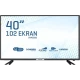 Onvo OV40200 Full HD FHD 40 inç LED televizyon, siyah çerçeveli ekran ve ayaklı tasarım