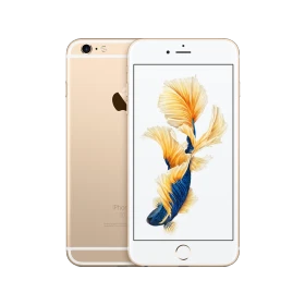 Apple iPhone 6S Plus altın renk akıllı telefon, önden ekran ve arkadan kasa görünümü ana ürün çekimi