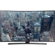 Samsung 40JU6570 Ultra HD 4K TV, şehir manzaralı ekranda, vitrin ürünü, genel renk.