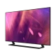 Samsung 50AU9000 Ultra HD 4K LED televizyon; ekranda renkli soyut görüntü, genel renk görünümü