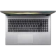 Acer Aspire 3 A315-59-79U8 gri iş ve ofis laptopu, üstten açık kapaklı klavye ve geniş touchpad görünümü