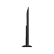 Samsung 75Q6FA Ultra HD 4K QLED TV, genel siyah renkli ince tasarım, dikey görünüm.