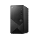 Dell Vostro 3888MT N112VD3888EMEA01_U19 siyah masaüstü bilgisayar kasası, ön ve yan görünüm