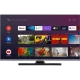 Vestel 43Q9700TT Ultra HD 4K QLED televizyonun Android TV uygulama menüsü açık, siyah ekranlı tasarım