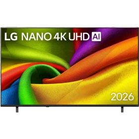 LG 75NU8E0B3LA Ultra HD 4K TV, renkli ekranı ve ince çerçeveli televizyon görünümü