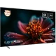 Grundig 100 GQ 880 Ultra HD 4K QLED Google TV, siyah çerçeveli LED televizyonun önden görünümü