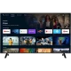 Axen AX55FMN601 Ultra HD 4K LED televizyon, siyah çerçeveli ekranında akıllı TV menüsüyle önden görünüm
