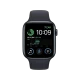 Apple Watch SE 2 2022 44 mm siyah alüminyum kasa ve spor kordonlu akıllı saat, aktivite ekranı açık