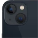 Siyah Apple iPhone 13 Mini akıllı telefonun arka kamera modülüne yakın plan görünüm
