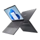 Lenovo IdeaPad Slim 3 83K00028TR gri iş ve ofis laptopu, açık ekranlı ve arka kapak görünümüyle