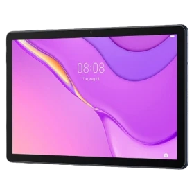 Huawei MatePad T10S mavi tablet, 10.1 inç ekran görünümü; 32 GB depolama ve 2 GB RAM özellikli.