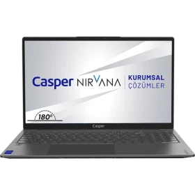 Casper Nirvana X700.1245-8E00T-G-F gri iş ve ofis laptopu, kurumsal çözümler ekranı açık