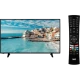 SEG 55SBU710 Ultra HD 4K LED televizyon ve kumandası, ekranda deniz manzarası görüntüleniyor.
