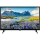 Vestel 32FA9501 Full HD LED televizyon, siyah çerçeveli ekranında dağ ve göl manzarası gösteriyor