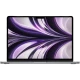 Apple MacBook Air M2 13.6 inç gri laptop, önden açık ekranlı ana ürün görünümü