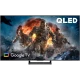 TCL 55C735 Ultra HD 4K LED TV ekranında QLED ve Google TV logosu, genel renkli televizyon