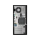 HP Z2 Tower G4 1R4T4ES07 masaüstü bilgisayarın bağlantı portları ve fanları görünen arka paneli
