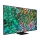 Samsung 65QN90B QLED 4K Ultra HD televizyon, soyut yeşil renkli canlı ekran görüntüsü, genel renk gövde