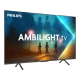 Philips 65PUS8200 Ultra HD 4K LED televizyon, Ambilight efektli genel siyah ekran tasarımı
