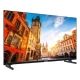Grundig 40 GKF 6500 Full HD LED televizyon, şehir manzarası gösteren siyah ekran tasarımıyla öne çıkıyor