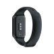 Xiaomi Redmi Smart Band 2 siyah akıllı bileklik, arka yüzü ve sensörleriyle birlikte görünür.