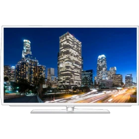 Arçelik A32-LW-7433 Full HD FHD LED televizyon, gece şehir manzarası gösteren ince çerçeveli ekran