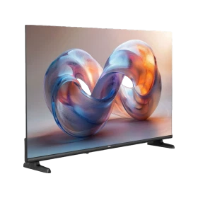 Vestel 43UT9760 Ultra HD 4K LED televizyon, ince çerçevesi ve renkli ekran görüntüsüyle önden görünür