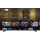 Vestel 70QG9840 Ultra HD 4K QLED televizyon ekranında yayın platformları menüsü ve film içerikleri görülüyor